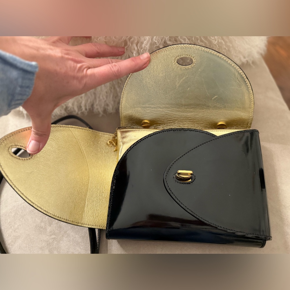 Unique Walter Steiger patent leather made in Italy origami purse - Picture 7 of 16